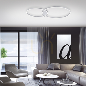 Q-KATE Plafond 6590-95 Silver 2xLED small 11
