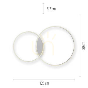 Q-KATE Plafond 6590-95 Silver 2xLED small 7