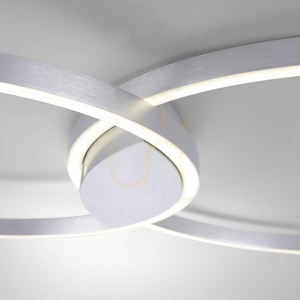 Q-KATE Plafond 6590-95 Silver 2xLED small 8