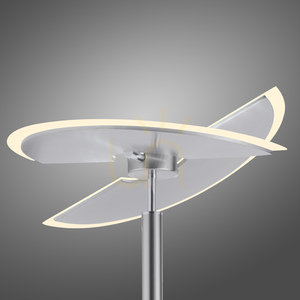 ARTUR 673-55 LED Floor Lamp with Reading Light, Silver small 10