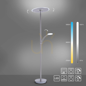 ARTUR 673-55 LED Floor Lamp with Reading Light, Silver small 12