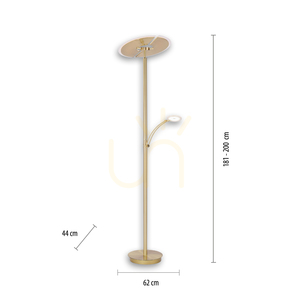 ARTUR Floor Lamp 673-60 Brown 3xLED small 6