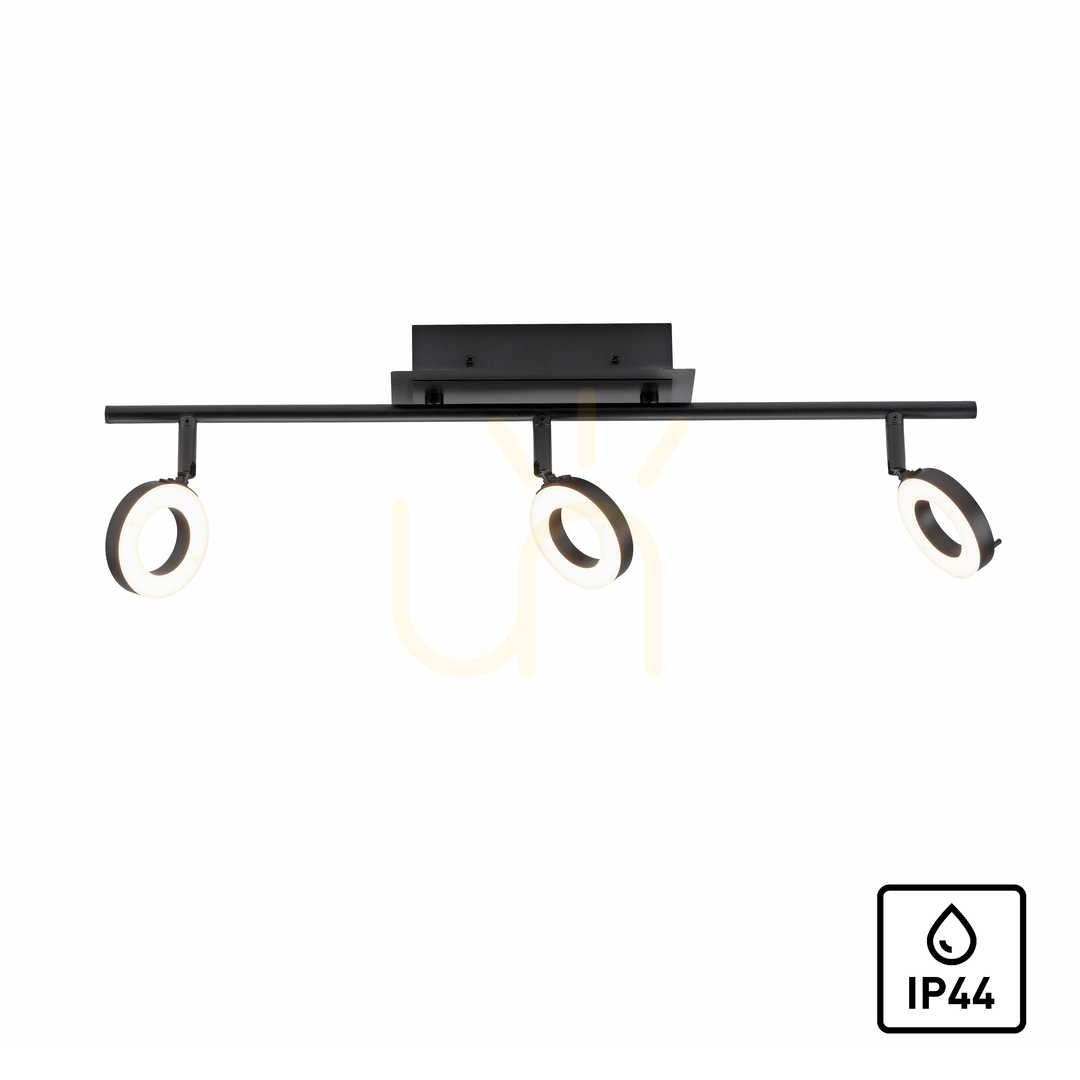 View SILEDA plafond 6785-13 Black 3xLED SILEDA plafond 6785-13 Black 3xLED