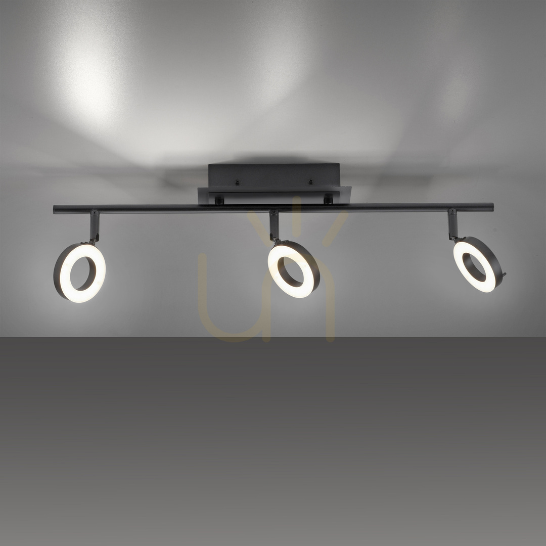 Show SILEDA plafond 6785-13 Black 3xLED SILEDA plafond 6785-13 Black 3xLED