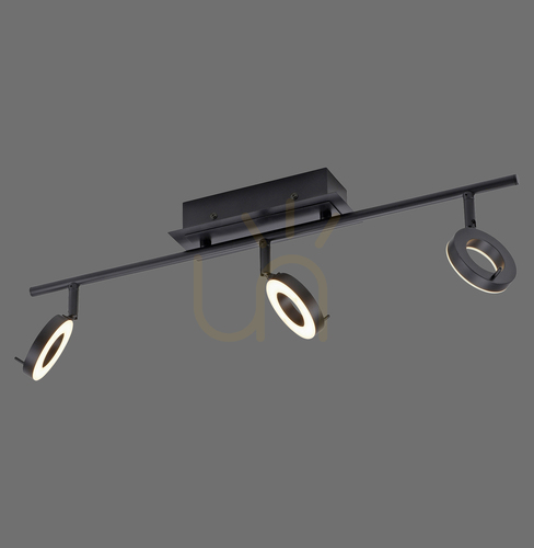 Check SILEDA plafond 6785-13 Black 3xLED