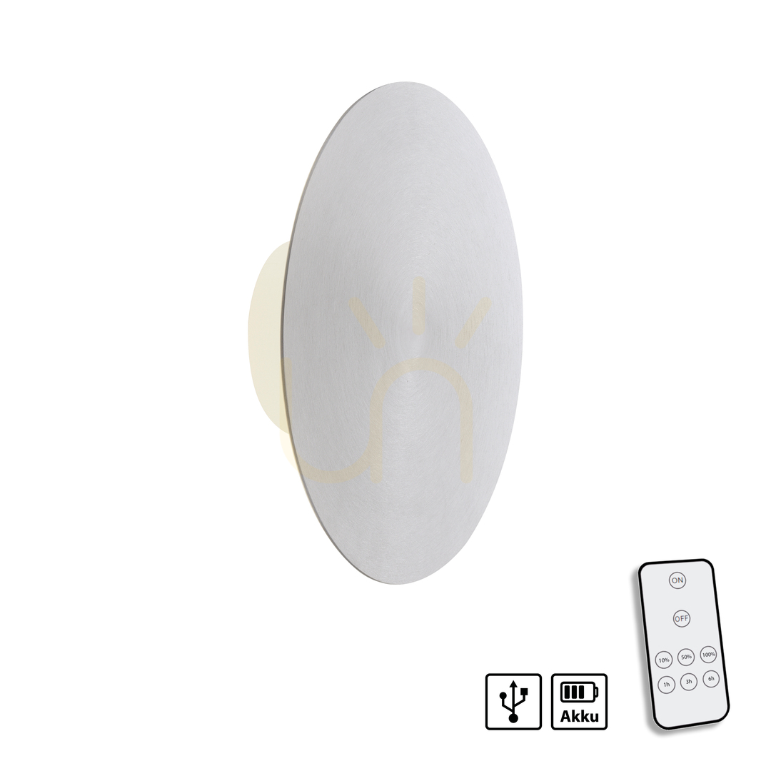 View AKKU-PUNTUA wall lamp 8153-95 Silver 1xLED AKKU-PUNTUA wall lamp 8153-95 Silver 1xLED