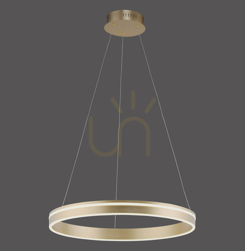 Check Paul Neuhaus Q-VITO 8411-60 LED pendant light, matt brass, Ø 59 cm