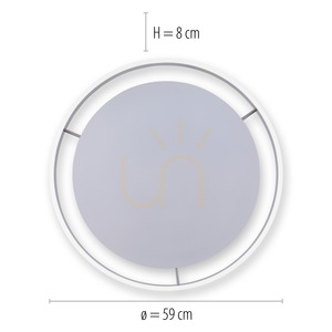 Plafond Q-VITO 8416-55 Silver 1xLED small 7