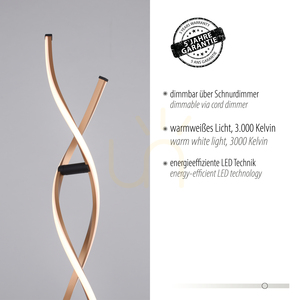 POLINA Floor Lamp 9140-18 Gold 1xLED small 4