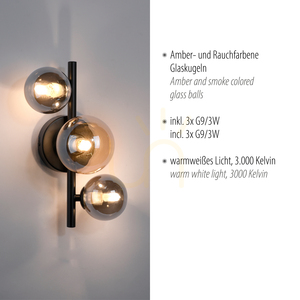 POPSICLE 9583-18 Tinted 3xG9 wall lamp 3 POPSICLE 9583-18 Tinted 3xG9 wall lamp small 3