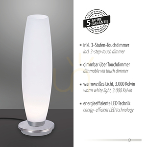 TYRA Table Lamp 4027-55 Silver 1xG9 small 4