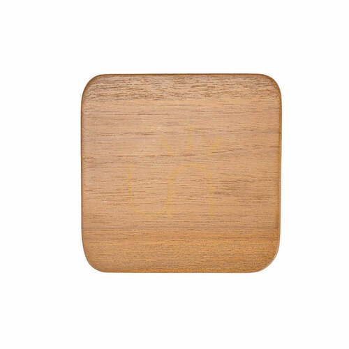 Check Coaster BAZAR BIZAR Light Brown Smooth 10x10 cm