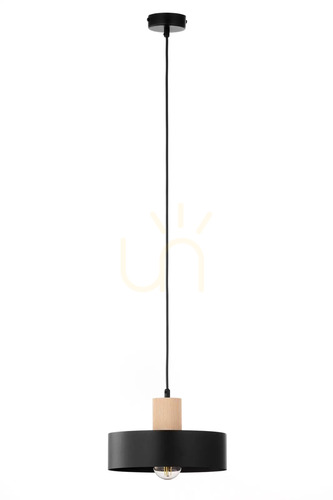 Check Sigma RIF WOOD 1 black natural wood pendant light 41864