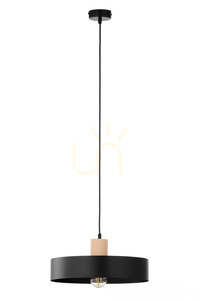 Sigma RIF WOOD 1 Pendant Light Black Natural Wood 41865 small 0