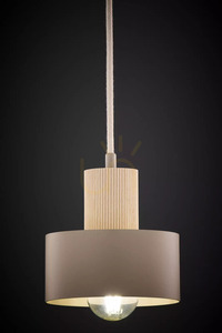 Pendant light Sigma RIF WOOD 1 S beige natural wood 15 cm 41868 small 2