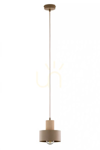 Pendant light Sigma RIF WOOD 1 S beige natural wood 15 cm 41868 small 0