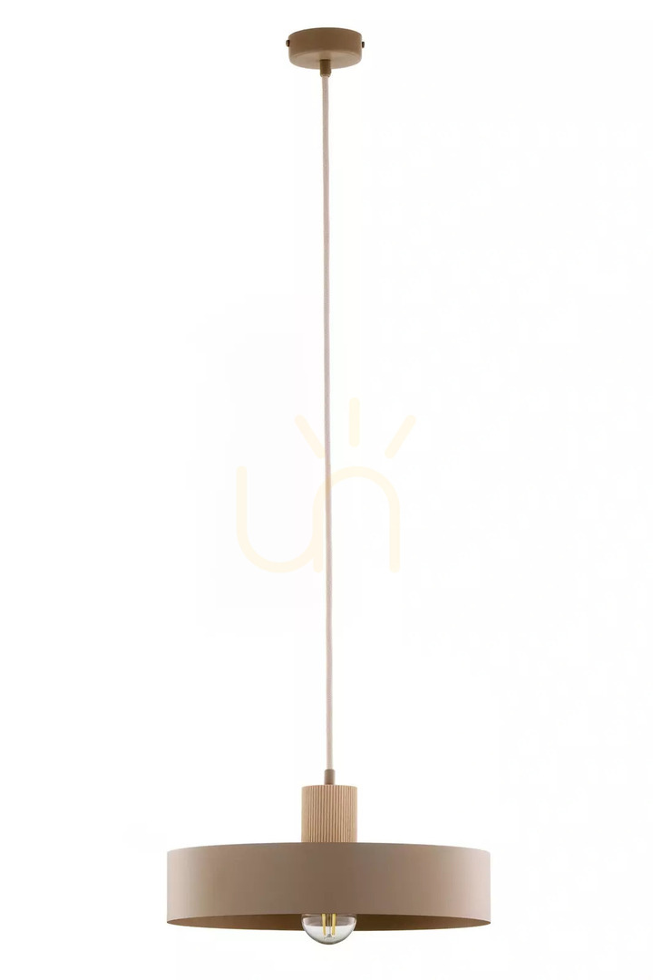Pendant Light Sigma RIF WOOD 1 L Beige Natural Wood 30 cm SKU 41870