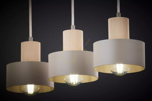 Sigma RIF WOOD 3 Pendant Light Beige Natural Wood 41872 small 2