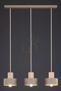Sigma RIF WOOD 3 Pendant Light Beige Natural Wood 41872 small 4