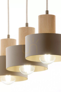 Sigma RIF WOOD 3 Pendant Light Beige Natural Wood 41872 small 6