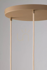 Pendant Light Sigma ALBA 3 Beige Natural Wood 41844 small 4