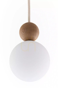 Pendant Light Sigma RONA 1 Beech Wood Light Brown 15 cm 41674 small 1