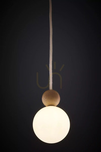 Pendant Light Sigma RONA 1 Beech Wood Light Brown 15 cm 41674 small 2