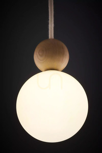Pendant Light Sigma RONA 1 Beech Wood Light Brown 15 cm 41674 small 4