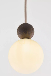 Pendant Light Sigma RONA 1 Dark Brown Beech Wood G9 15 cm 41675 small 4