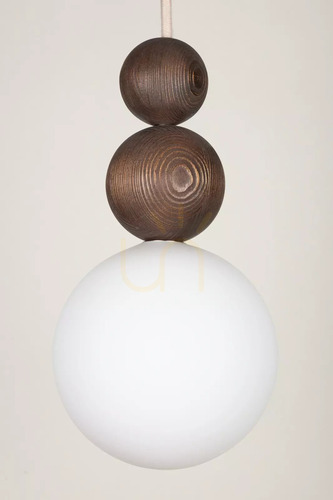 Check Pendant Light Sigma RONA 2 Dark Brown Beech Wood G9 15 cm 41681