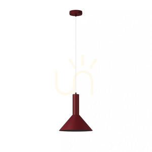 VITRUM Pendant Light Sigma Maroon Steel E27 26 cm 41596 small 0