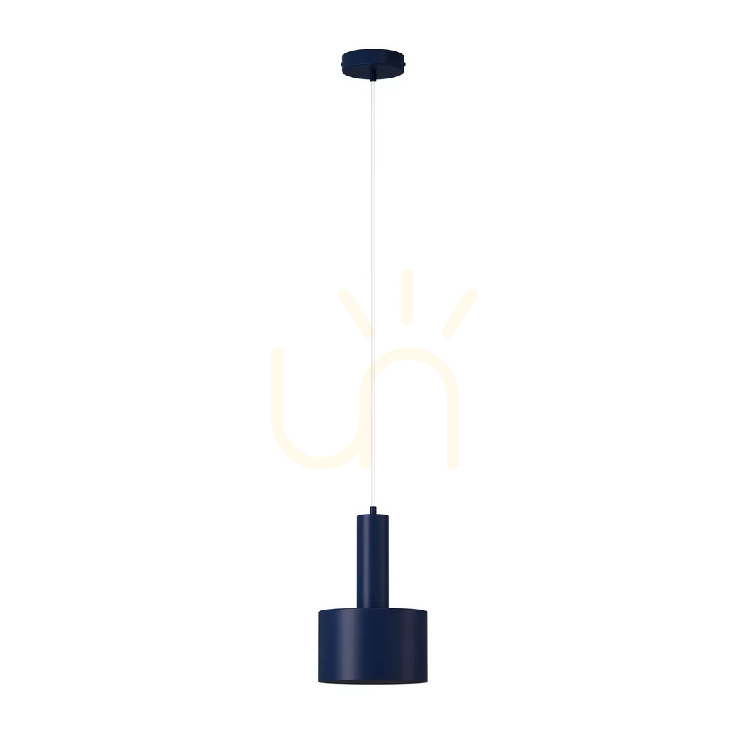 Pendant Light Sigma VITRUM Navy Blue Steel E27 17 cm 41637