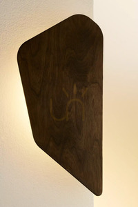 Wall lamp Sigma BUTTON LED 3000K black dark walnut 41892 small 1