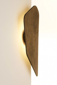 Wall lamp Sigma BUTTON LED 3000K black dark walnut 41892 small 2