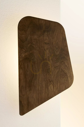 Check Wall lamp Sigma BUTTON M LED 7W 3000K black dark walnut 41893