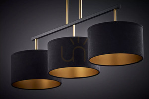 Sigma MARII 3-Light Pendant Lamp Black Gold 41836 small 1