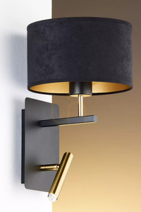 Sigma MARII Black Gold Wall Lamp 2-Light E27 41837 small 2