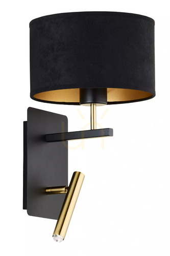 Check Sigma MARII Black Gold Wall Lamp 2-Light E27 41837