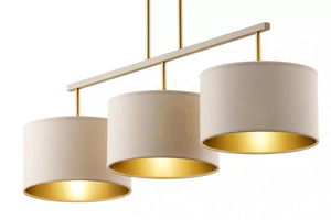 Pendant Light Sigma MARII 3 Beige Gold E27 92 cm 41839 small 1