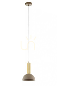 Sigma Vitrum Gold Pendant Light Beige 18 cm E27 41714 small 1