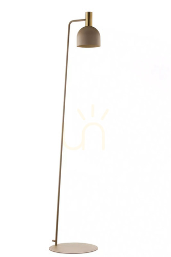 Check Floor Lamp Sigma VITRUM GOLD Warm Beige Brushed Brass 41722