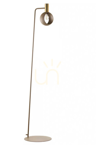 Check Sigma Floor Lamp Vitrum Gold Beige Brushed Brass 41725