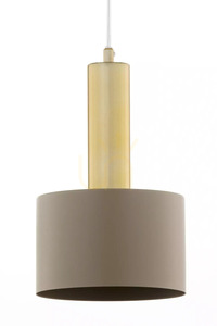 Sigma VITRUM GOLD Beige Cylindrical Pendant Light E27 17 cm 41716 small 1