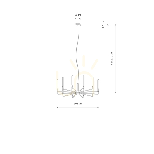 Check ORTO B 12526 Nowodvorski chandelier