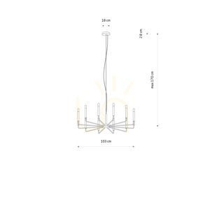ORTO B 12526 Nowodvorski chandelier 8 ORTO B 12526 Nowodvorski chandelier small 8