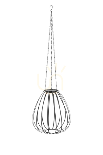Check Solar Pendant Markslojd Ovia Black Iron 42 cm 109119