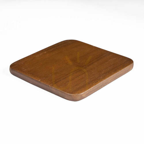 Check BAZAR BIZAR Dark Brown Smooth Coaster 10x10 cm