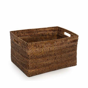 Wicker Magazine Basket BAZAR BIZAR Colonial Collection XL Natural Brown small 0