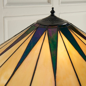 Standing Lamp Interiors Dark Star Tiffany Multicolor 156 cm Glass Resin 2-Light E27 small 7