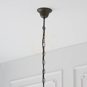 Interiors Dragonfly Tiffany Pendant Light Multicolor Glass Steel 3-Light 50 cm 64082 small 1